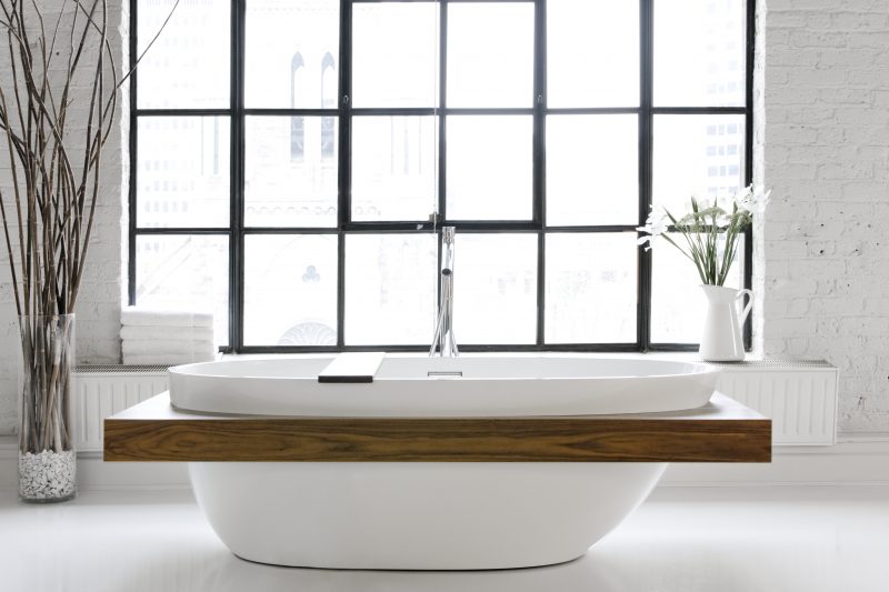 High End Freestanding Bathtubs With Wood Bridge - WETSTYLE