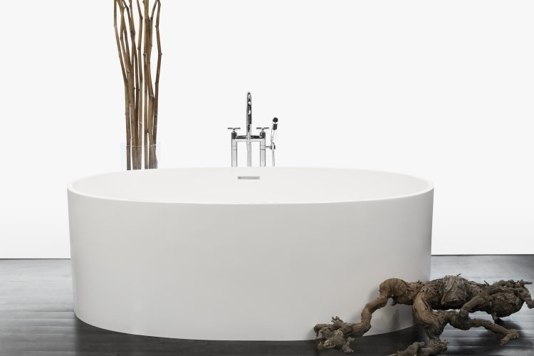 High End Freestanding Bathtubs With Wood Bridge - WETSTYLE