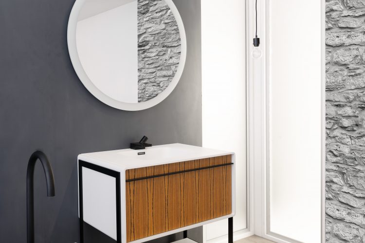 deco floor mount vanity