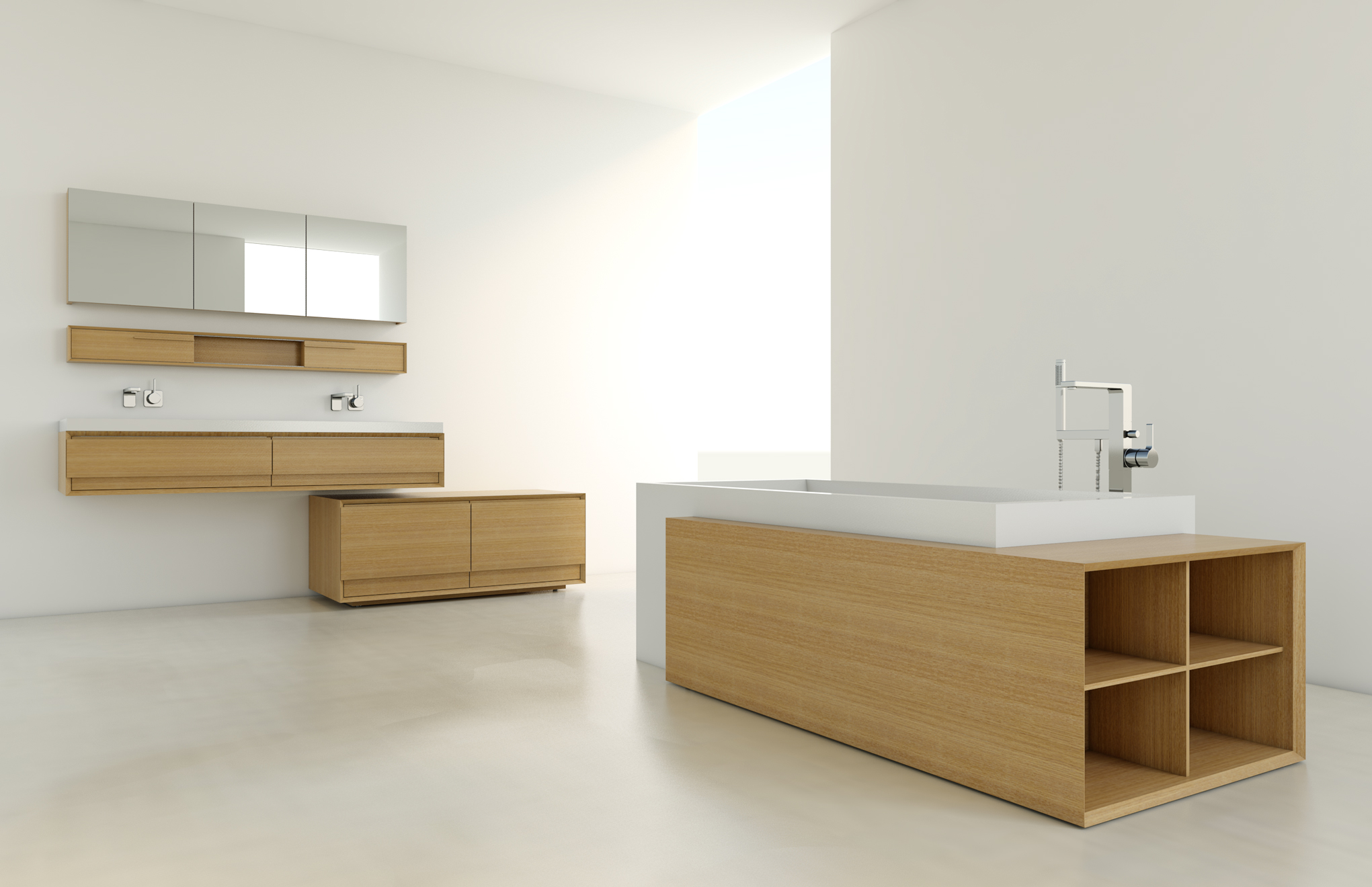 Storage for Cube Bathtub 2 Storage for Cube Bathtub