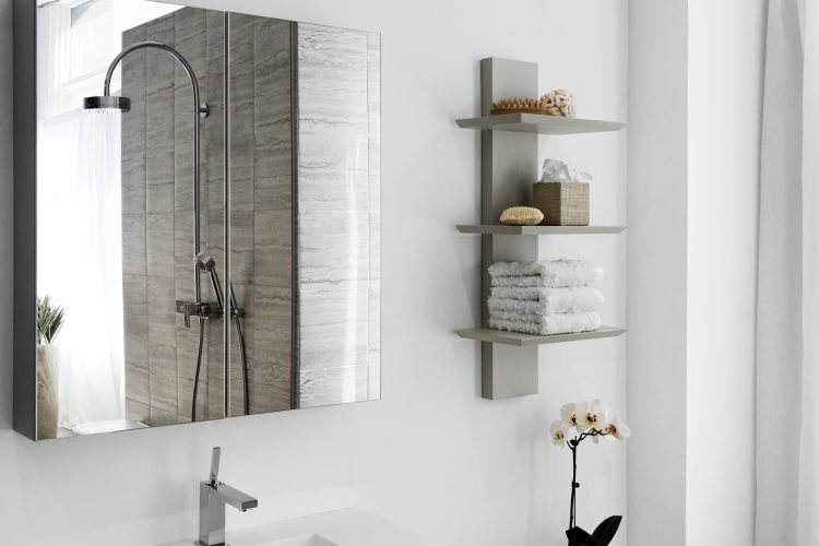 Mirror towel rack hot sale