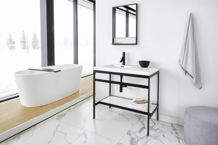 Alicante' 39.5 Single Vanity Cabinet, Glossy White, Radiant Gold – The  Lifestyle Lab