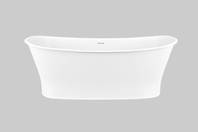 Freestanding white bathtub by wetstyle
