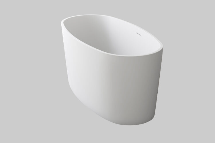 Freestanding white bathtub by wetstyle