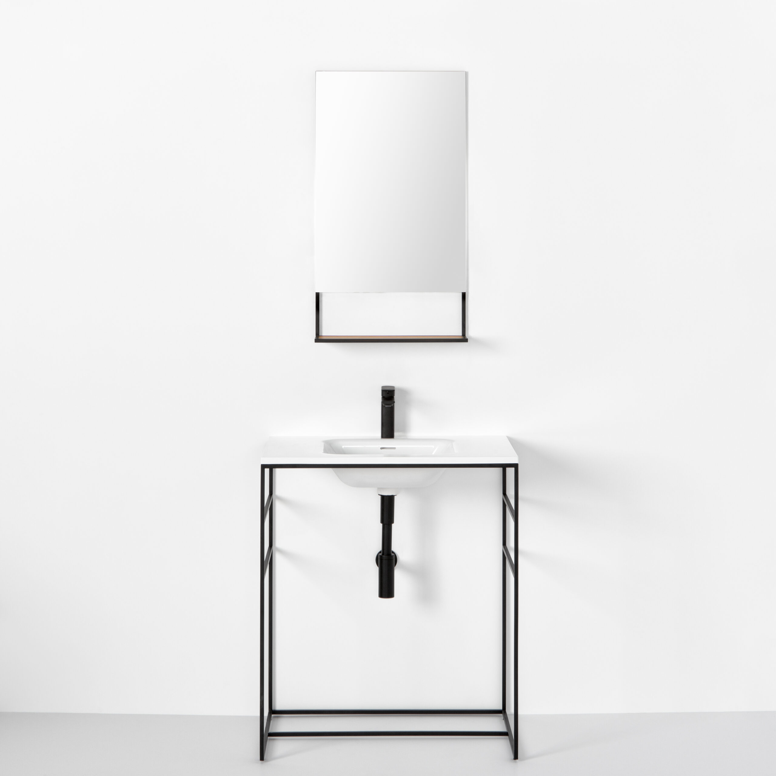 Single sink console final design steel frame