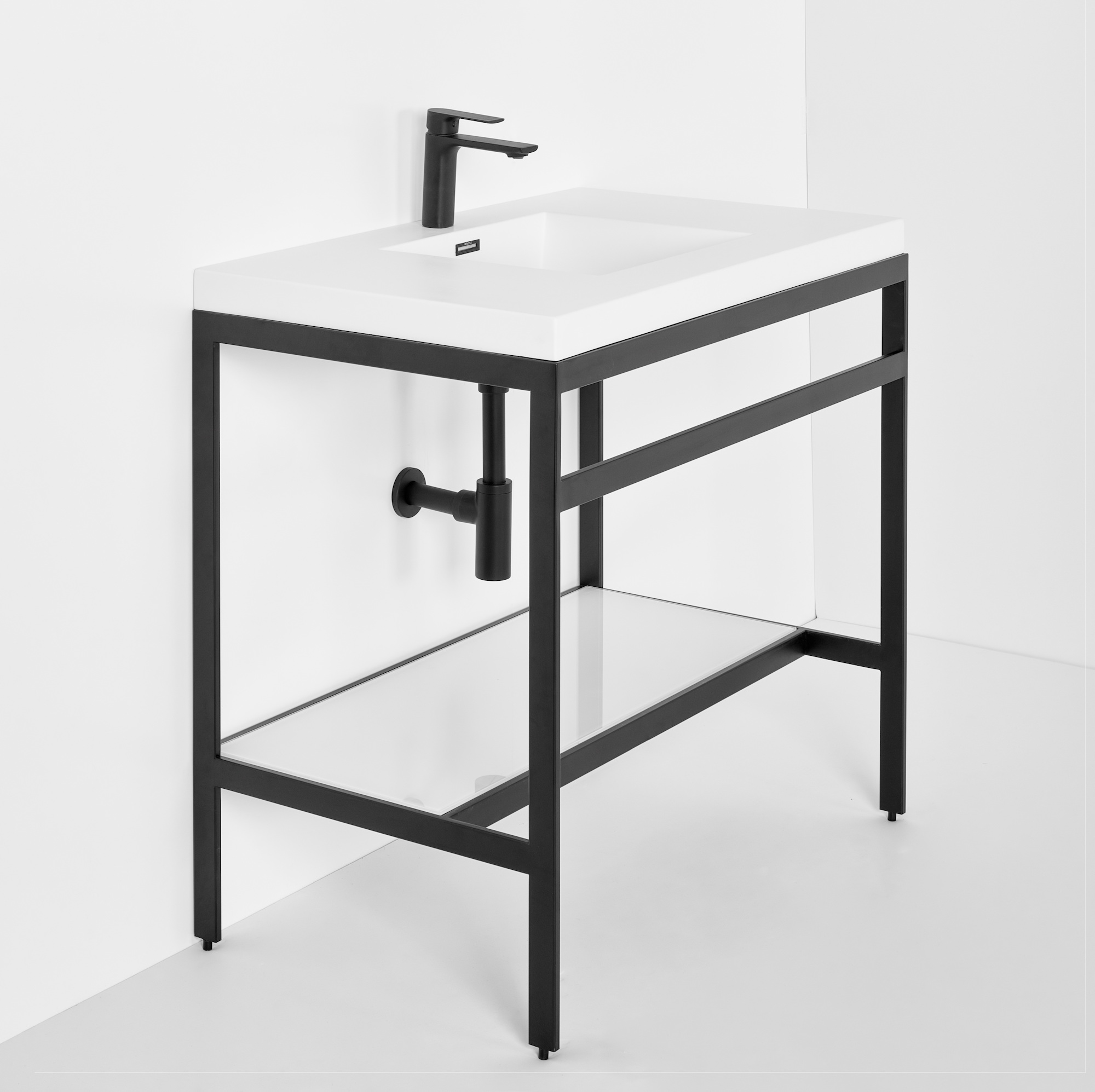 OTL-164_2 Single sink console final design steel frame