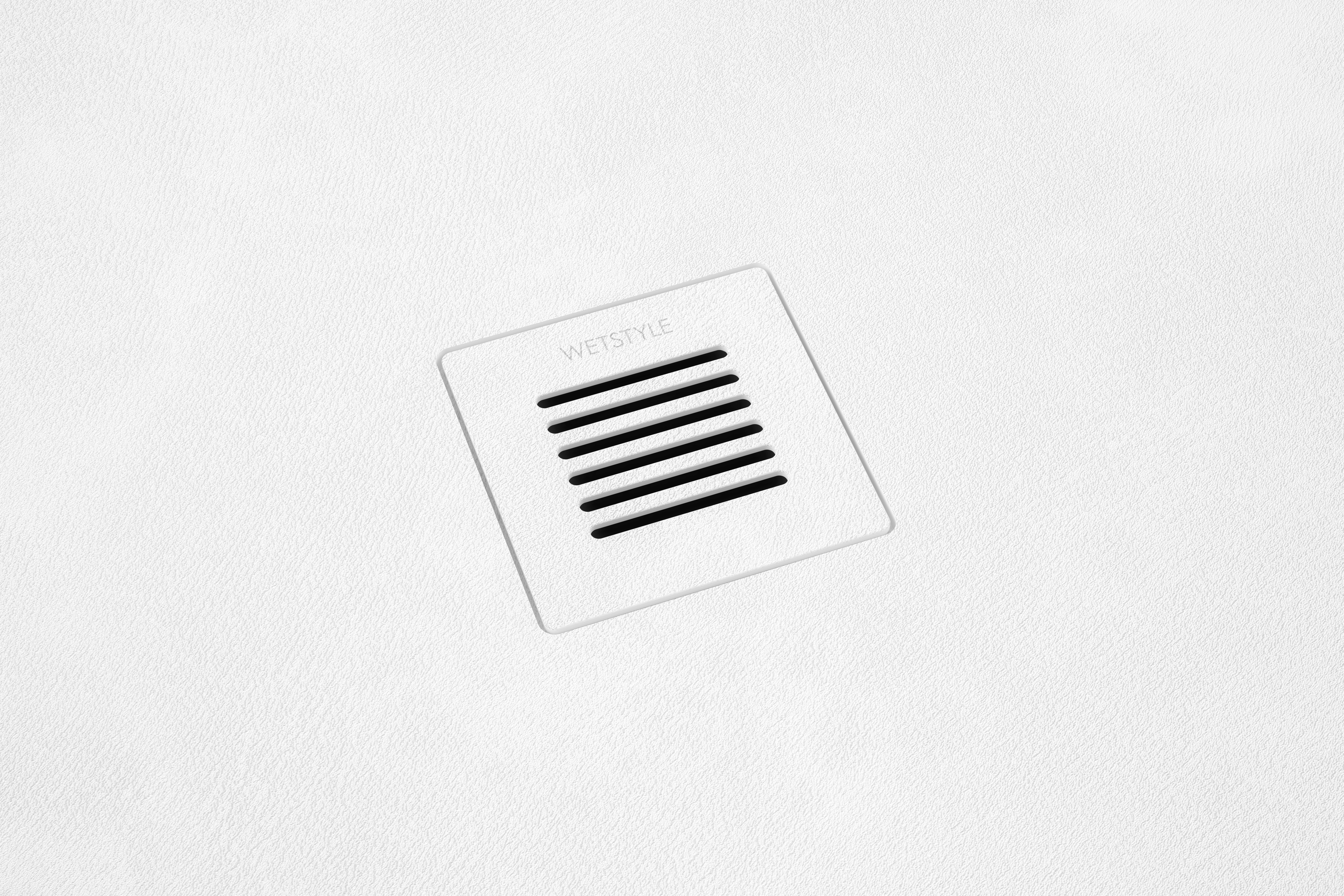 wetstyle_feel_cement_drain_blancc_ Shower bases in concrete white, eco friendly, non slip