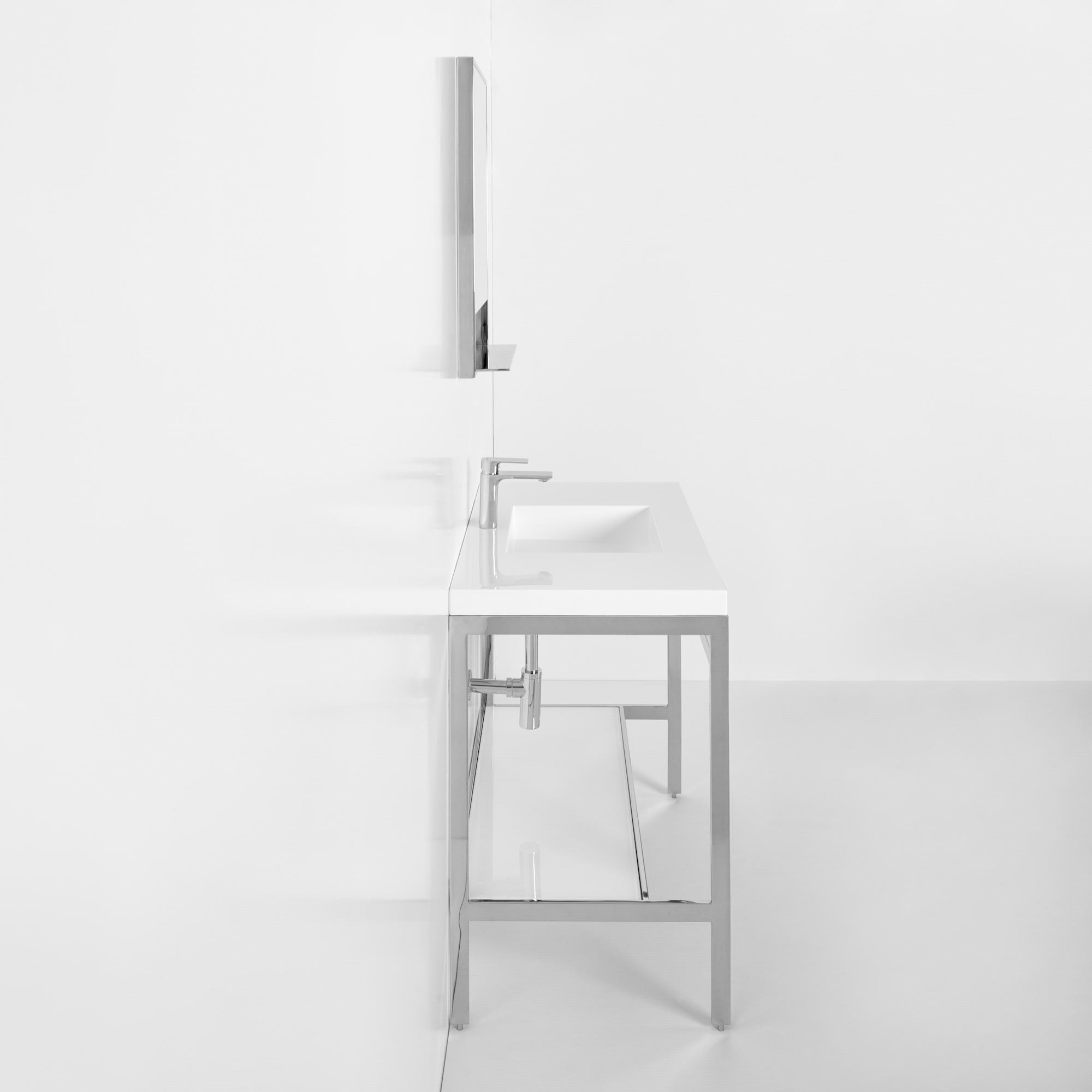 OTL-162_3 doube sink console wall mounted